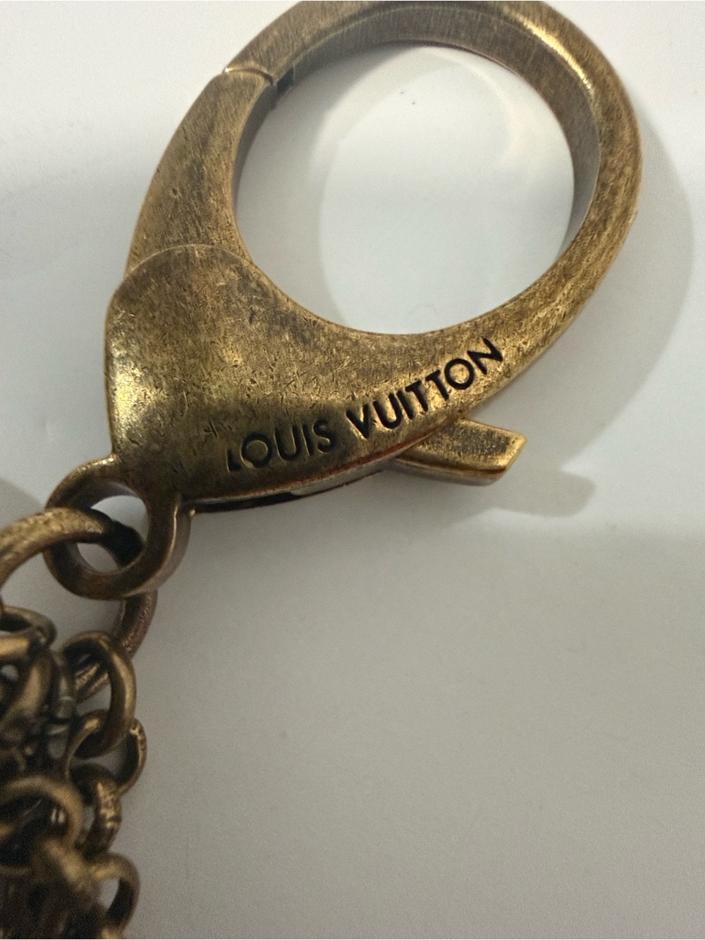 Louis Vuitton Crystal LV Bag Charm Key Holder - Picture 9 of 11